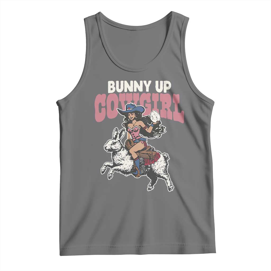 Funny Easter Day Western Tank Top Bunny Up Cowgirl Country Bunny