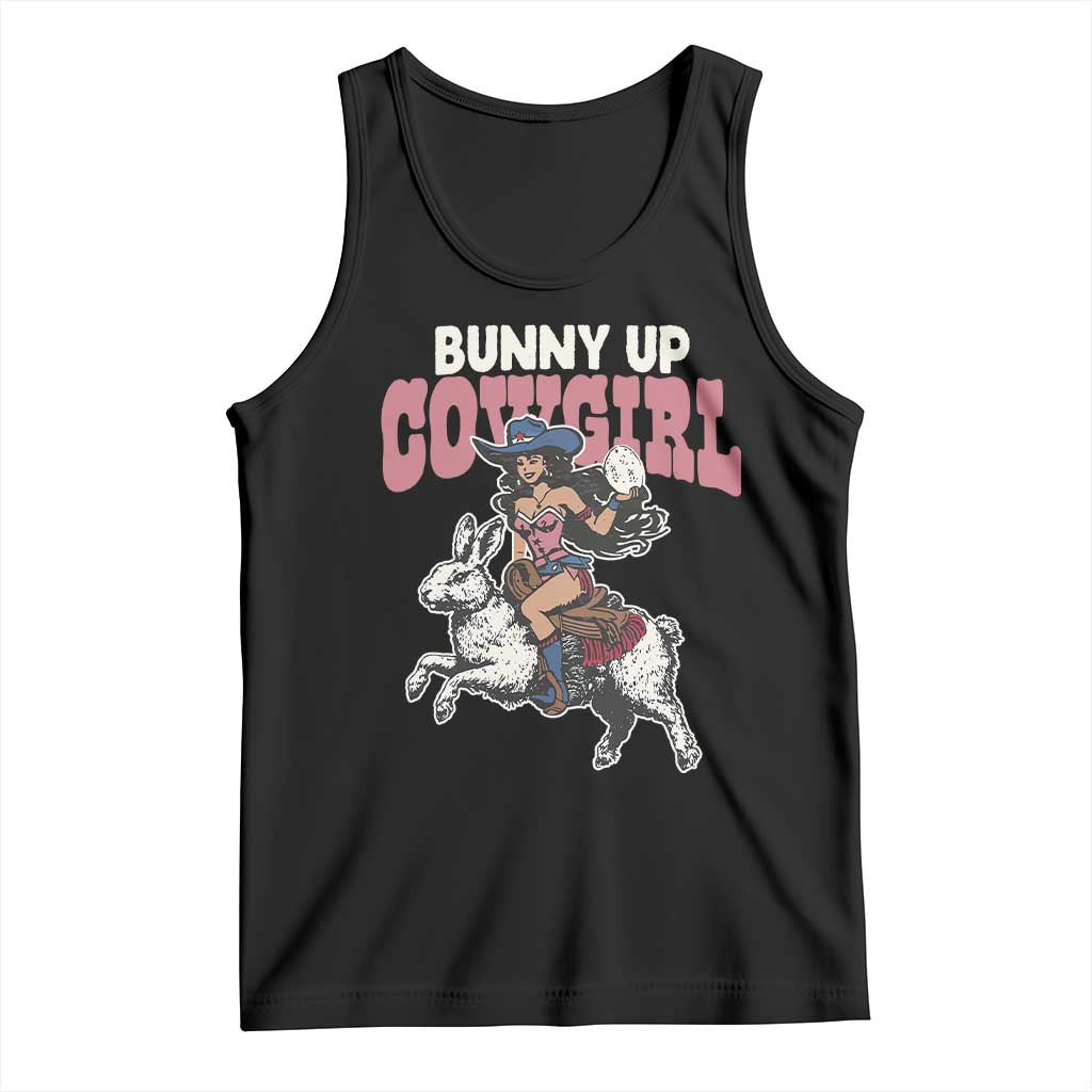 Funny Easter Day Western Tank Top Bunny Up Cowgirl Country Bunny
