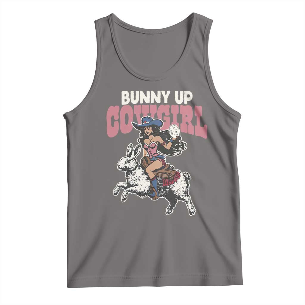 Funny Easter Day Western Tank Top Bunny Up Cowgirl Country Bunny