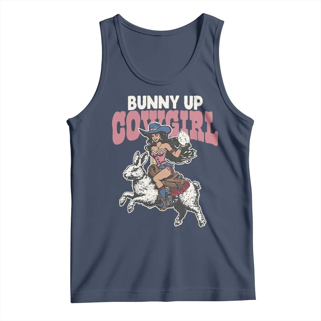Funny Easter Day Western Tank Top Bunny Up Cowgirl Country Bunny