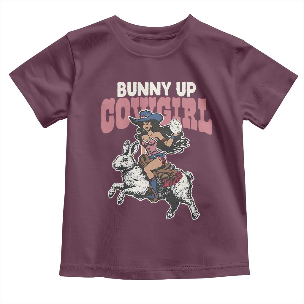 Funny Easter Day Western Toddler T Shirt Bunny Up Cowgirl Country Bunny