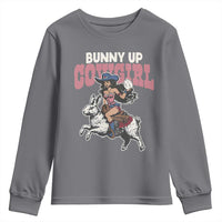 Funny Easter Day Western Youth Sweatshirt Bunny Up Cowgirl Country Bunny