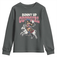Funny Easter Day Western Youth Sweatshirt Bunny Up Cowgirl Country Bunny