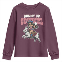 Funny Easter Day Western Youth Sweatshirt Bunny Up Cowgirl Country Bunny