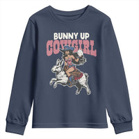 Funny Easter Day Western Youth Sweatshirt Bunny Up Cowgirl Country Bunny