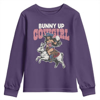Funny Easter Day Western Youth Sweatshirt Bunny Up Cowgirl Country Bunny