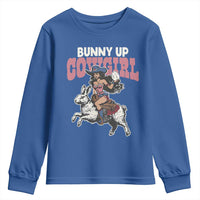 Funny Easter Day Western Youth Sweatshirt Bunny Up Cowgirl Country Bunny