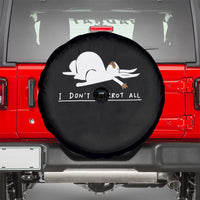 Funny Rabbit I Don't Carrot All Spare Tire Cover Lazy Bunny Easter Day
