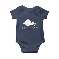 Funny Rabbit I Don't Carrot All Baby Onesie Lazy Bunny Easter Day