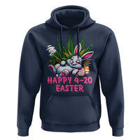 Funny Easter Day Cannabis Weed Hoodie Happy 420 Easter Bunny