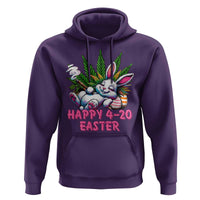 Funny Easter Day Cannabis Weed Hoodie Happy 420 Easter Bunny