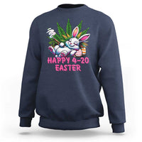 Funny Easter Day Cannabis Weed Sweatshirt Happy 420 Easter Bunny