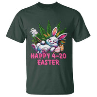 Funny Easter Day Cannabis Weed T Shirt Happy 420 Easter Bunny