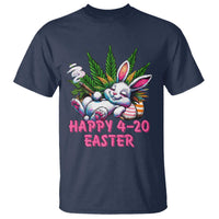 Funny Easter Day Cannabis Weed T Shirt Happy 420 Easter Bunny