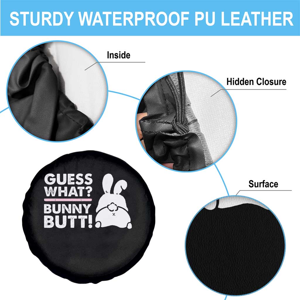 Funny Rabbit Guess What Bunny Butt Spare Tire Cover