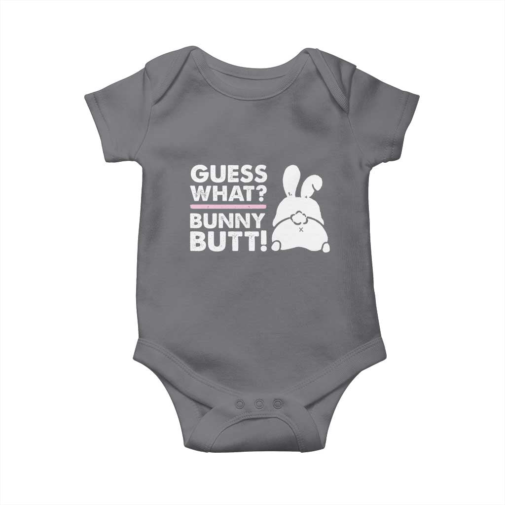 Funny Rabbit Guess What Bunny Butt Baby Onesie