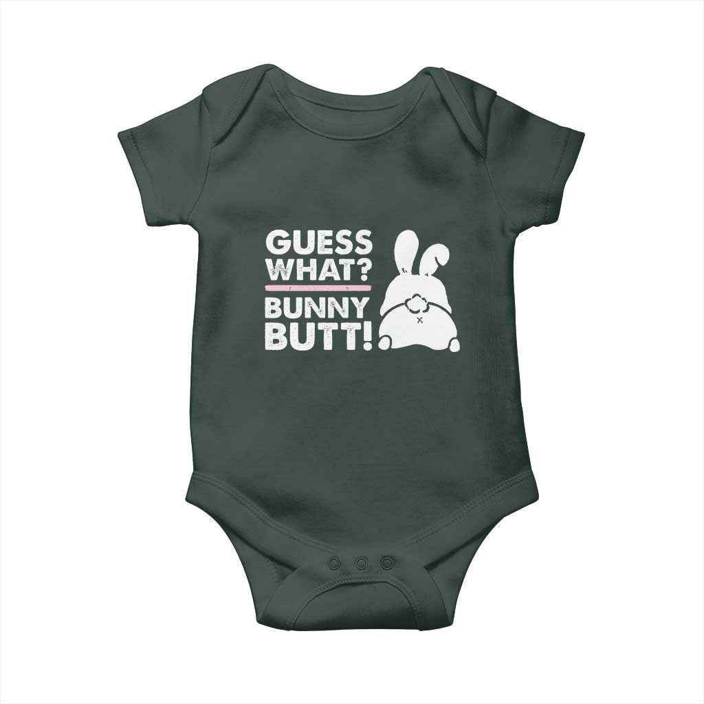 Funny Rabbit Guess What Bunny Butt Baby Onesie