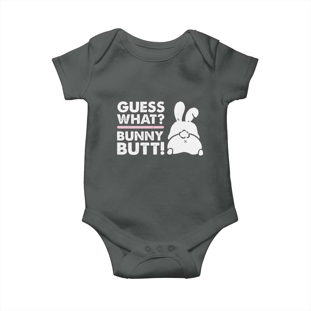 Funny Rabbit Guess What Bunny Butt Baby Onesie