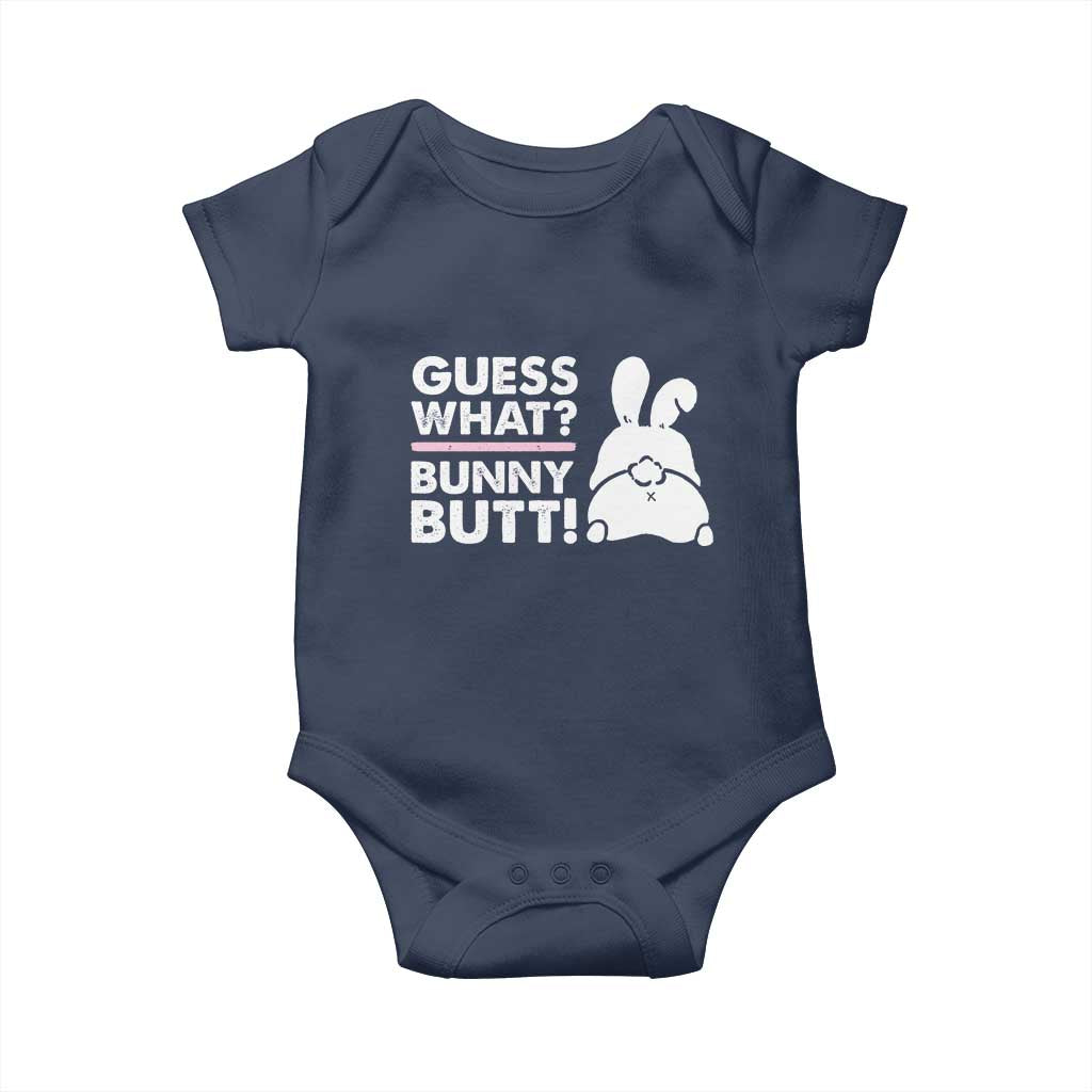 Funny Rabbit Guess What Bunny Butt Baby Onesie
