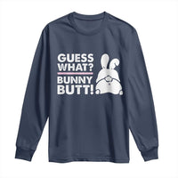 Funny Rabbit Guess What Bunny Butt Long Sleeve Shirt
