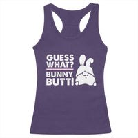 Funny Rabbit Guess What Bunny Butt Racerback Tank Top