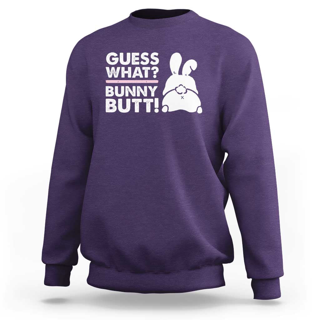 Funny Rabbit Guess What Bunny Butt Sweatshirt