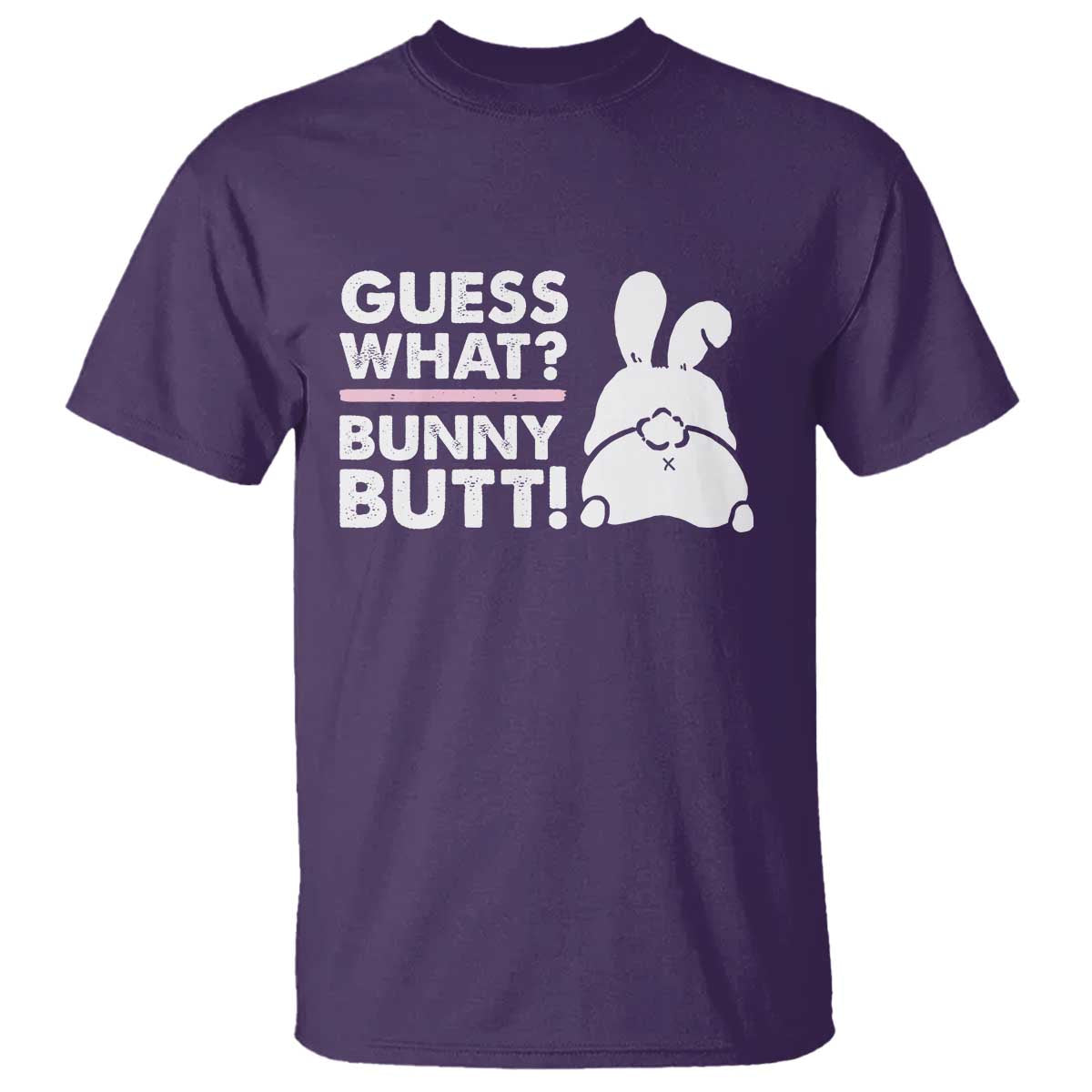 Funny Rabbit Guess What Bunny Butt T Shirt