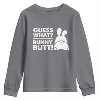 Funny Rabbit Guess What Bunny Butt Youth Sweatshirt
