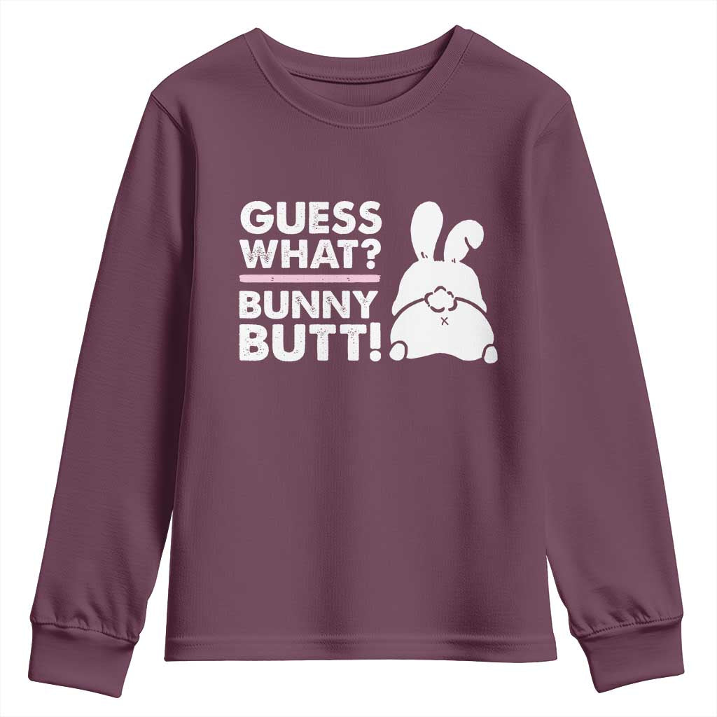 Funny Rabbit Guess What Bunny Butt Youth Sweatshirt