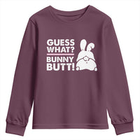 Funny Rabbit Guess What Bunny Butt Youth Sweatshirt