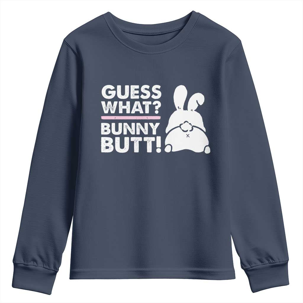 Funny Rabbit Guess What Bunny Butt Youth Sweatshirt