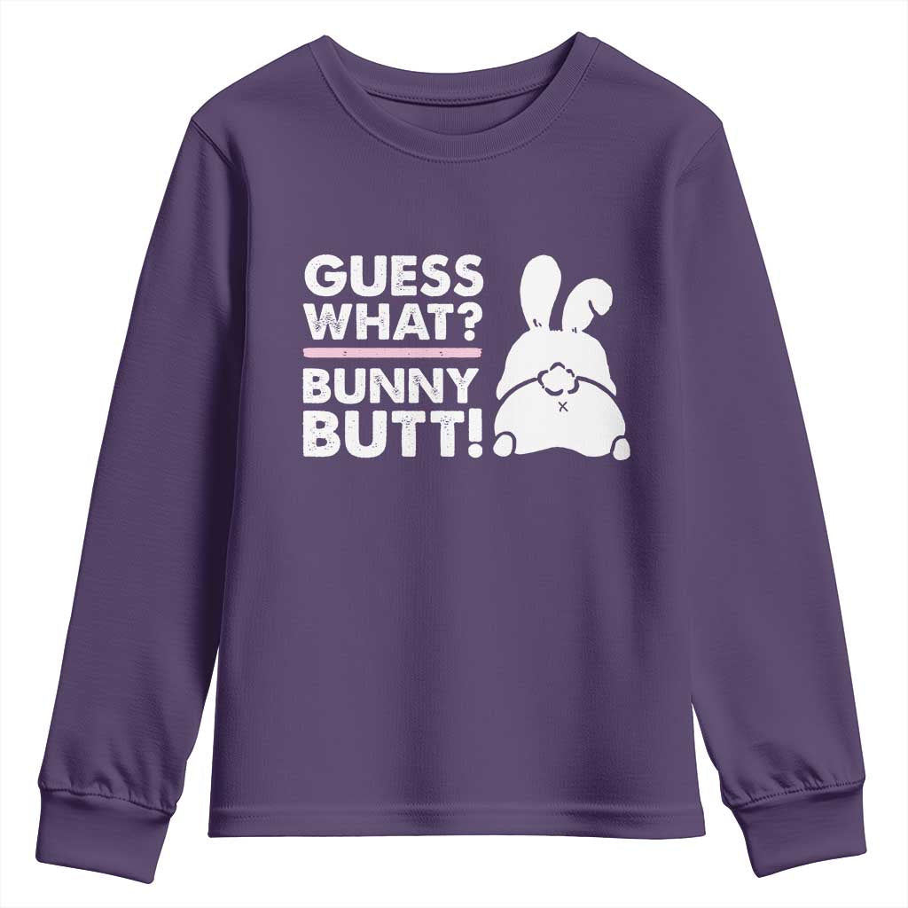 Funny Rabbit Guess What Bunny Butt Youth Sweatshirt