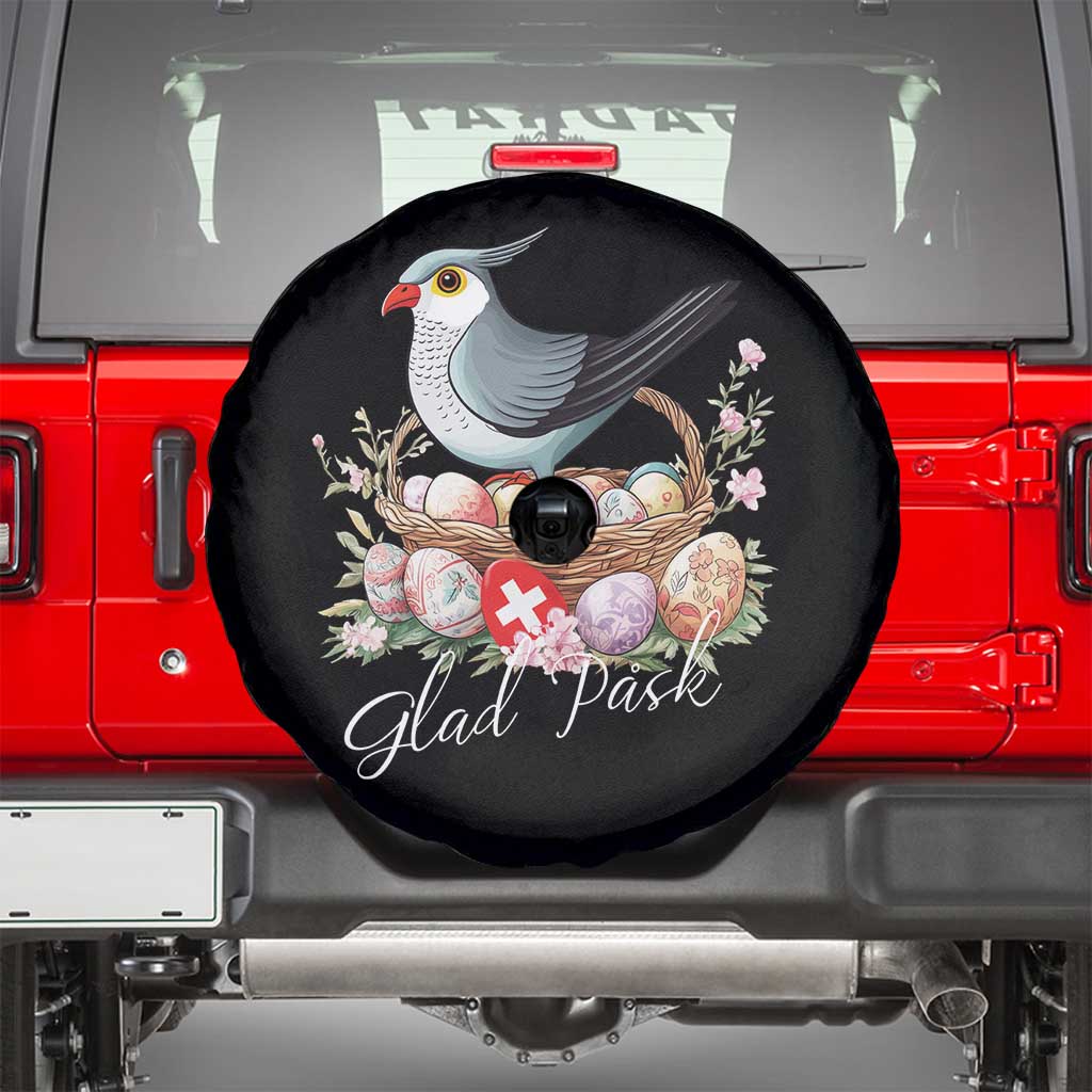 Funny Swedish Easter Day Spare Tire Cover Glad Pask Easter Eggs Cuckoo Bird