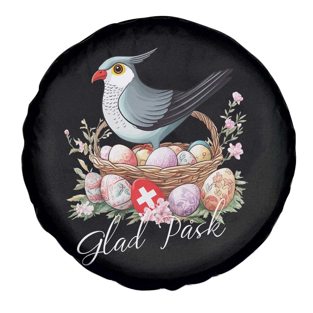 Funny Swedish Easter Day Spare Tire Cover Glad Pask Easter Eggs Cuckoo Bird