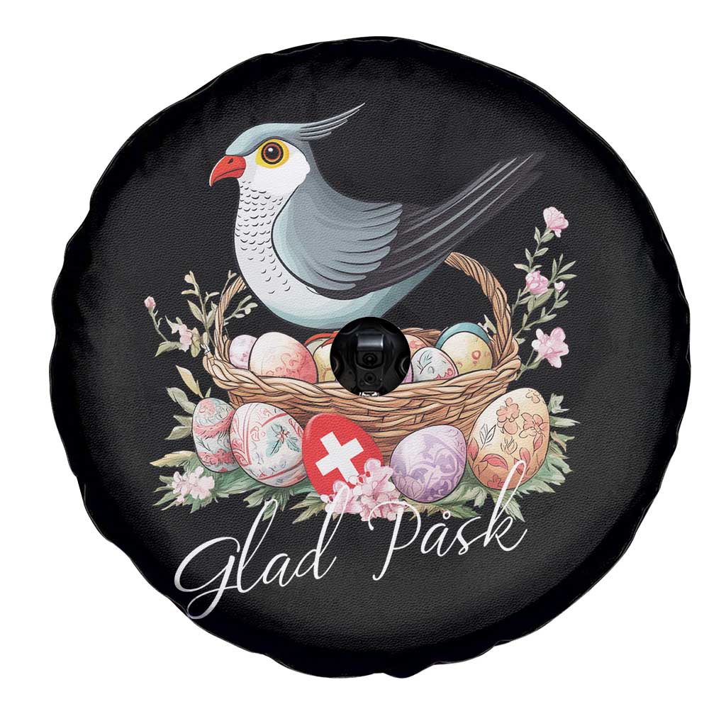 Funny Swedish Easter Day Spare Tire Cover Glad Pask Easter Eggs Cuckoo Bird