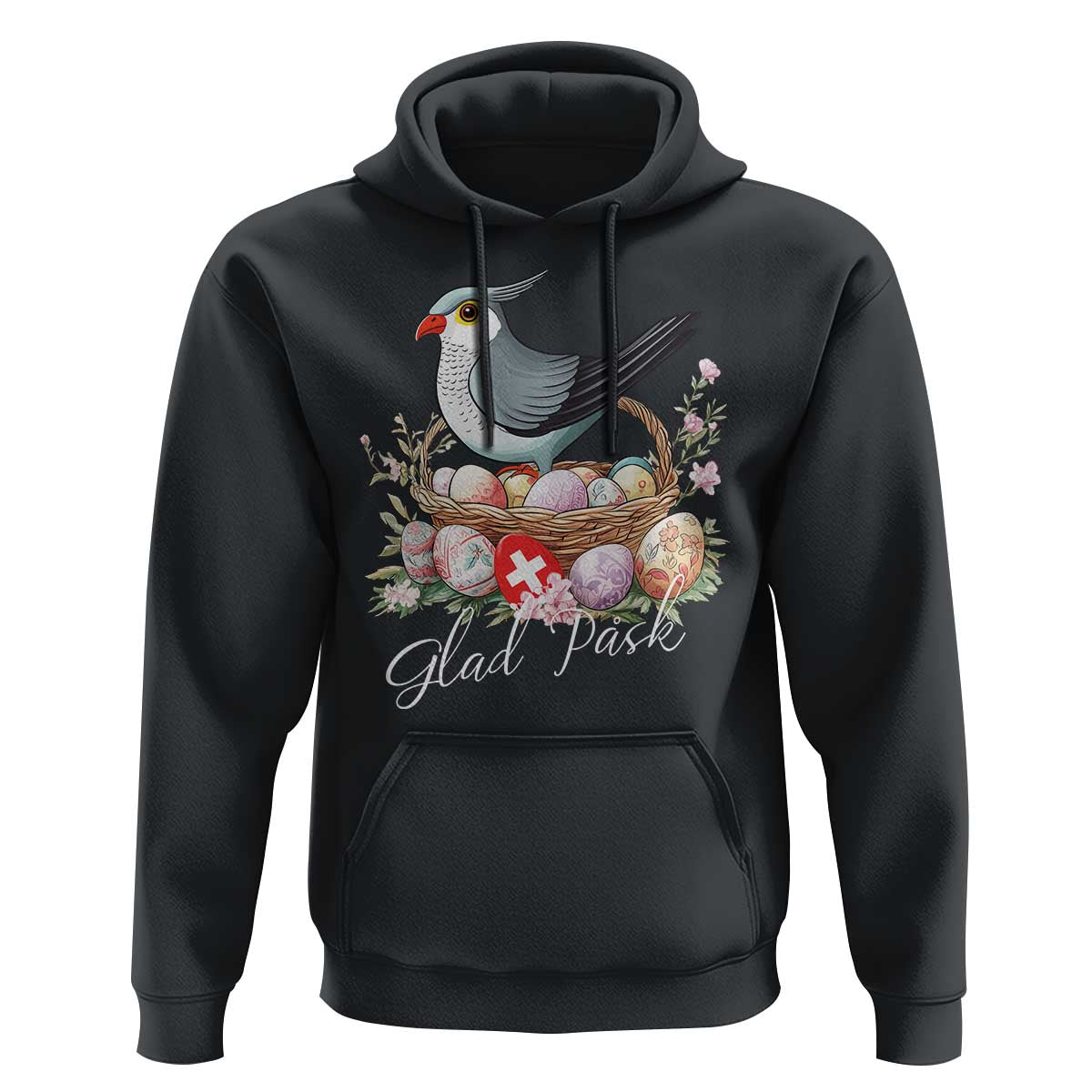 Funny Swedish Easter Day Hoodie Glad Pask Easter Eggs Cuckoo Bird