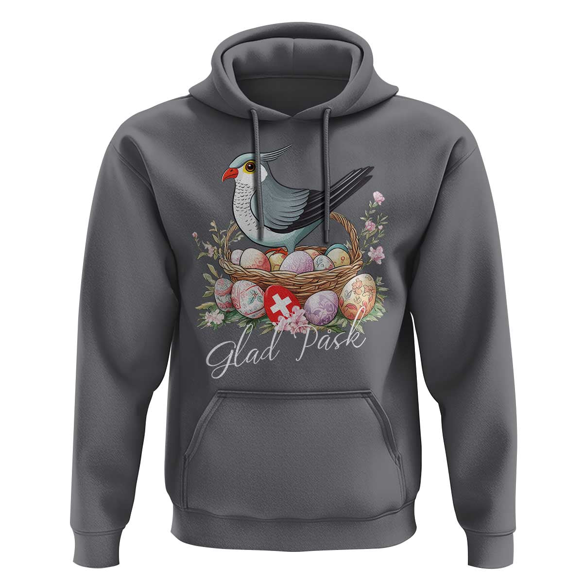 Funny Swedish Easter Day Hoodie Glad Pask Easter Eggs Cuckoo Bird