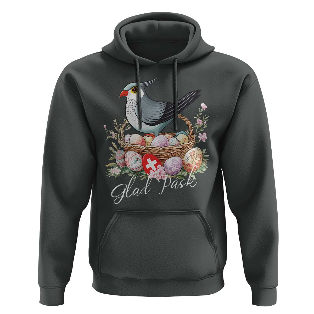 Funny Swedish Easter Day Hoodie Glad Pask Easter Eggs Cuckoo Bird