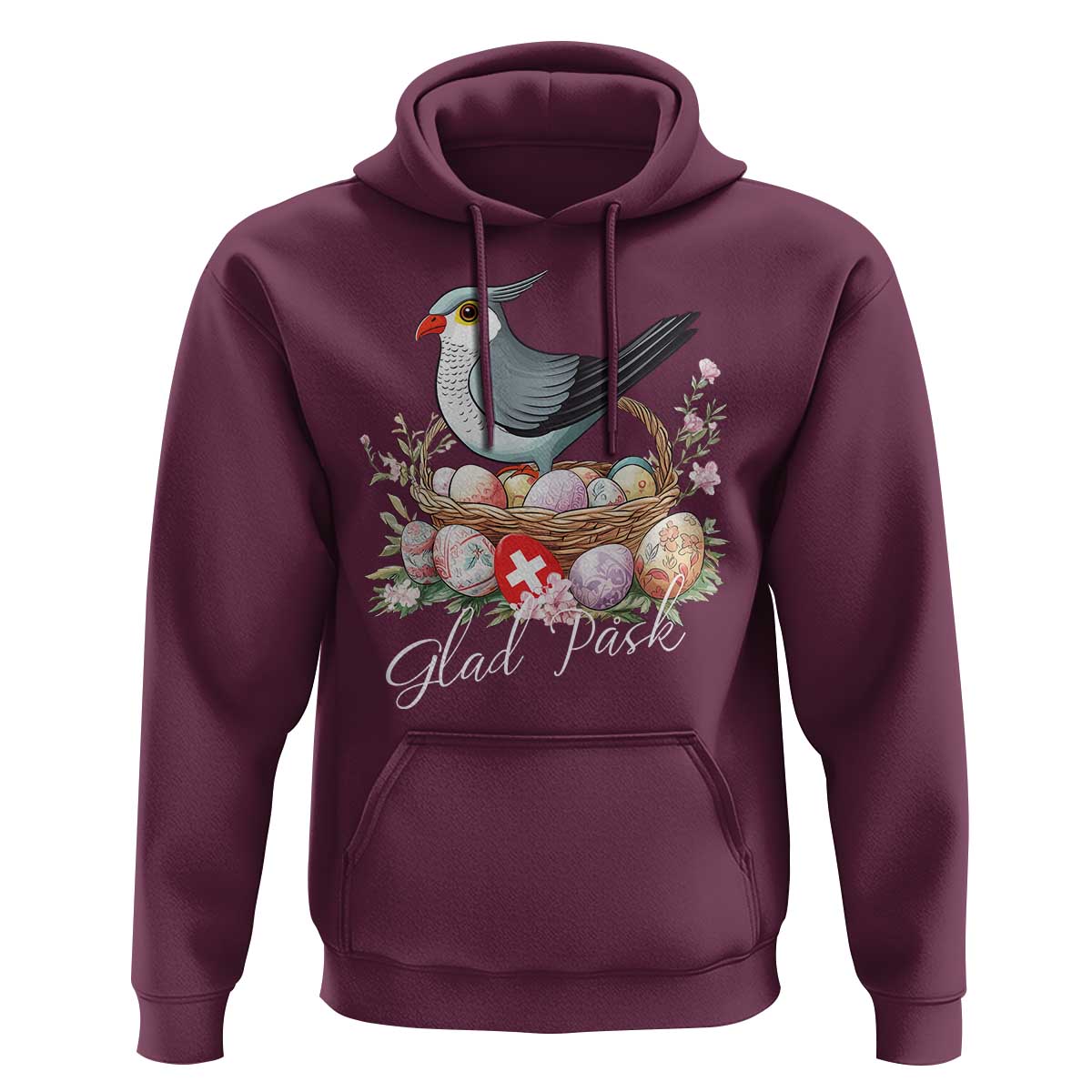 Funny Swedish Easter Day Hoodie Glad Pask Easter Eggs Cuckoo Bird