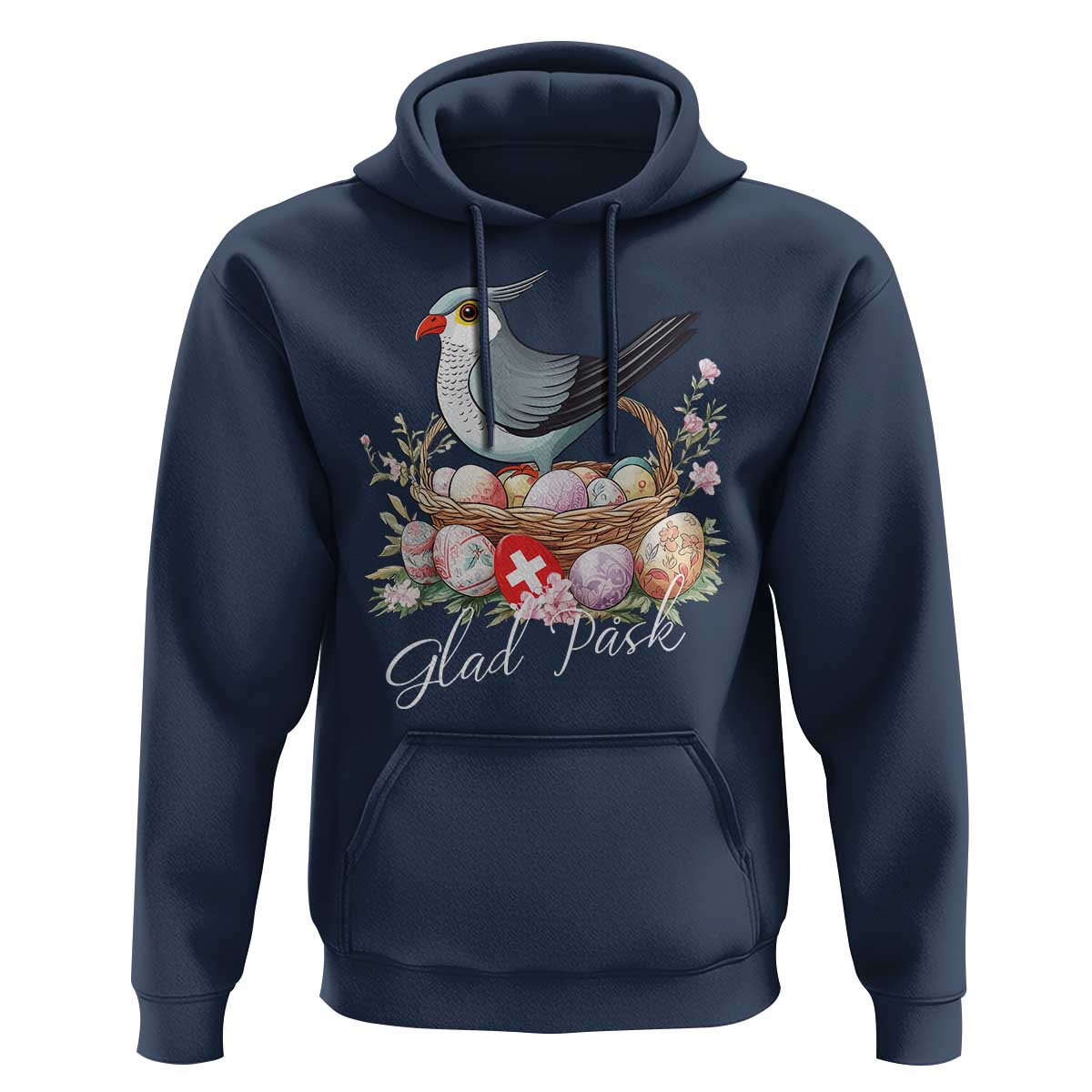 Funny Swedish Easter Day Hoodie Glad Pask Easter Eggs Cuckoo Bird