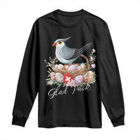 Funny Swedish Easter Day Long Sleeve Shirt Glad Pask Easter Eggs Cuckoo Bird
