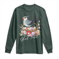 Funny Swedish Easter Day Long Sleeve Shirt Glad Pask Easter Eggs Cuckoo Bird