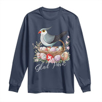 Funny Swedish Easter Day Long Sleeve Shirt Glad Pask Easter Eggs Cuckoo Bird