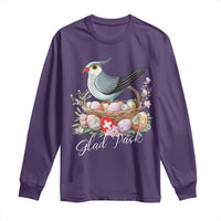 Funny Swedish Easter Day Long Sleeve Shirt Glad Pask Easter Eggs Cuckoo Bird