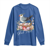 Funny Swedish Easter Day Long Sleeve Shirt Glad Pask Easter Eggs Cuckoo Bird