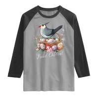 Funny Swedish Easter Day Raglan Shirt Glad Pask Easter Eggs Cuckoo Bird