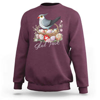Funny Swedish Easter Day Sweatshirt Glad Pask Easter Eggs Cuckoo Bird