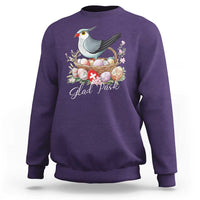 Funny Swedish Easter Day Sweatshirt Glad Pask Easter Eggs Cuckoo Bird