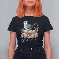 Funny Swedish Easter Day T Shirt For Women Glad Pask Easter Eggs Cuckoo Bird