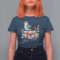 Funny Swedish Easter Day T Shirt For Women Glad Pask Easter Eggs Cuckoo Bird
